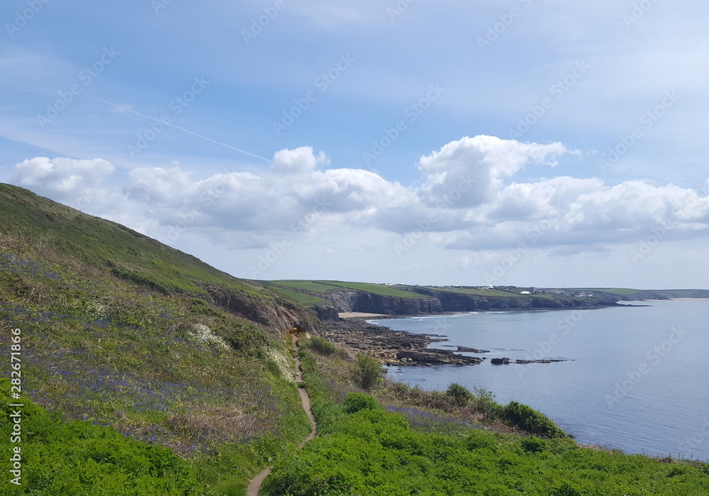 Cornwall Coastal Path- Cornish Coast Seascape.