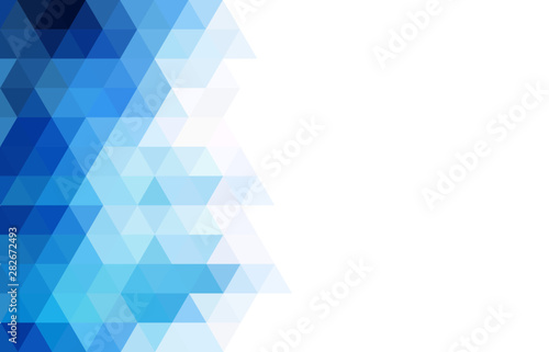 Abstract geometry  triangle  white and blue background.vector_