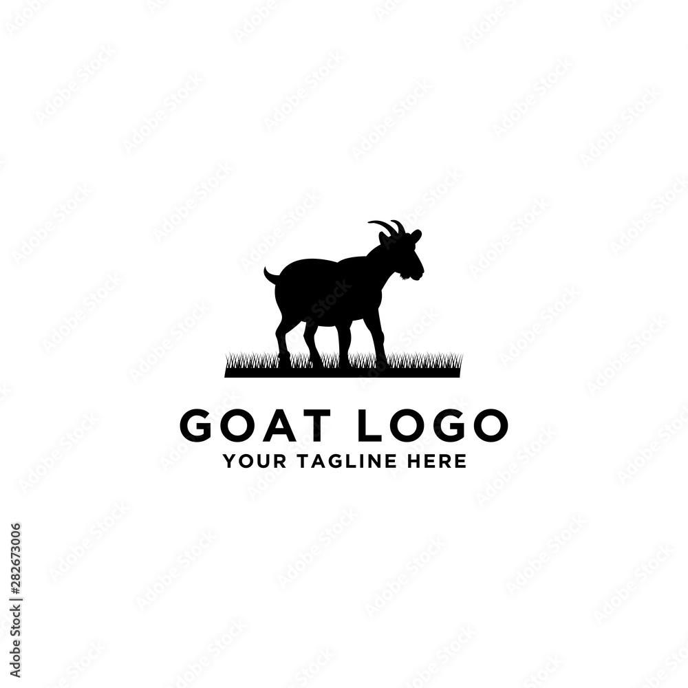 collection of cattle logo vector. Goat design. - Vector collection of cattle logo vector. Goat design. - Vector