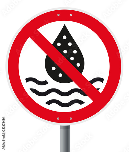 Schild Verbot Mikroplastik