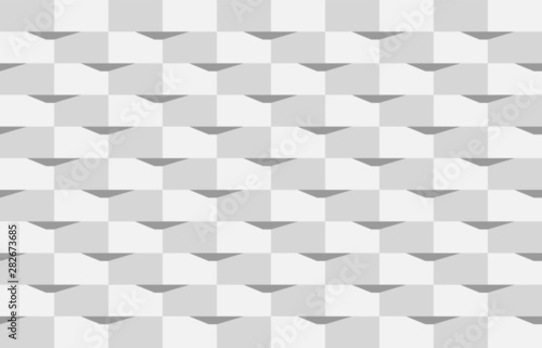 Fototapeta Naklejka Na Ścianę i Meble -  abstract geometric  white modern square texture background, vector illustration. 