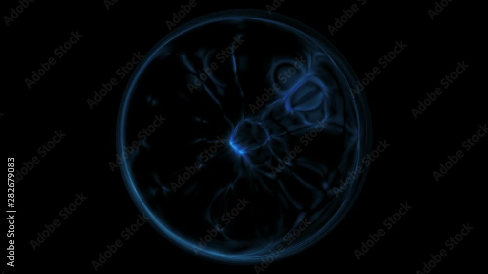 blue magic energy flows in crystal ball - on black background (FULL HD) blue magic energy flows in crystal ball - on black background (FULL HD)