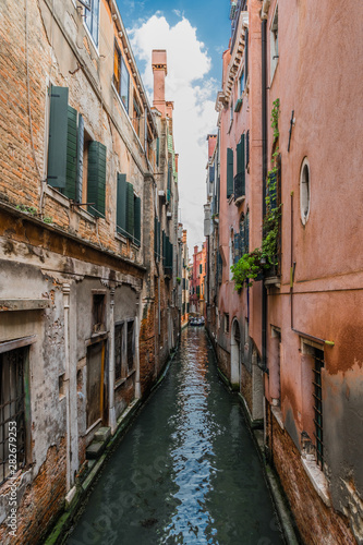 Narrow canal in the center of Venice