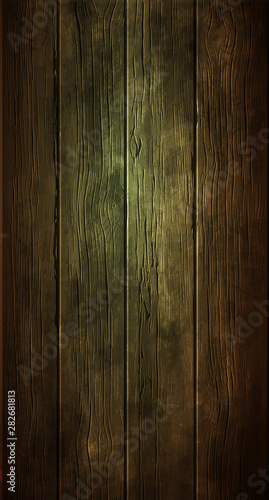 Background  texture of old wood. Highly realistic illustration.