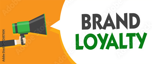 Foto Handwriting text Brand Loyalty