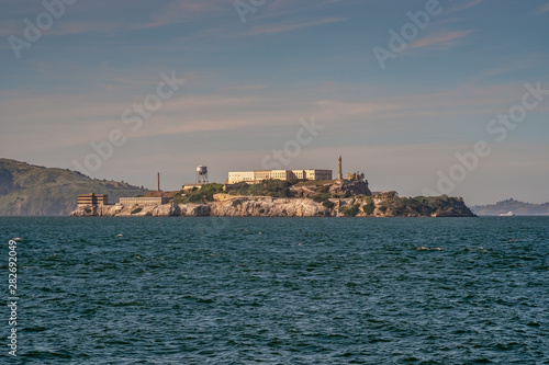 The Alcatraz Island in San Francisco bay. San Francisco  California  United States of America