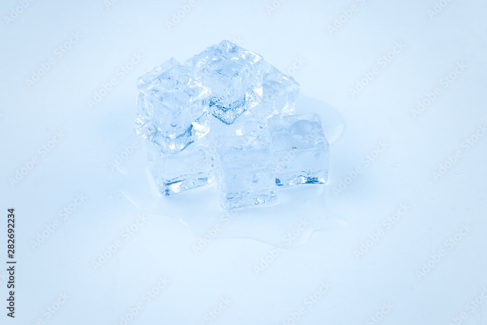 Ice crystal cubes, space for text or design. Ice crystal cubes, space for text or design.