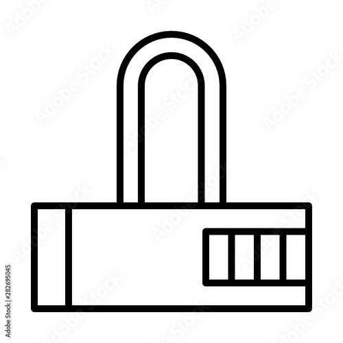Lock security icon 