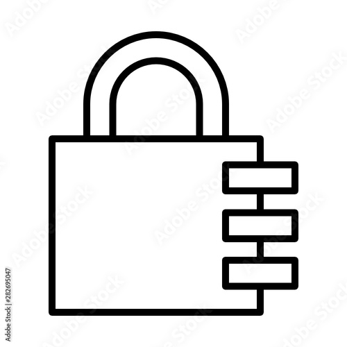 Lock security icon 