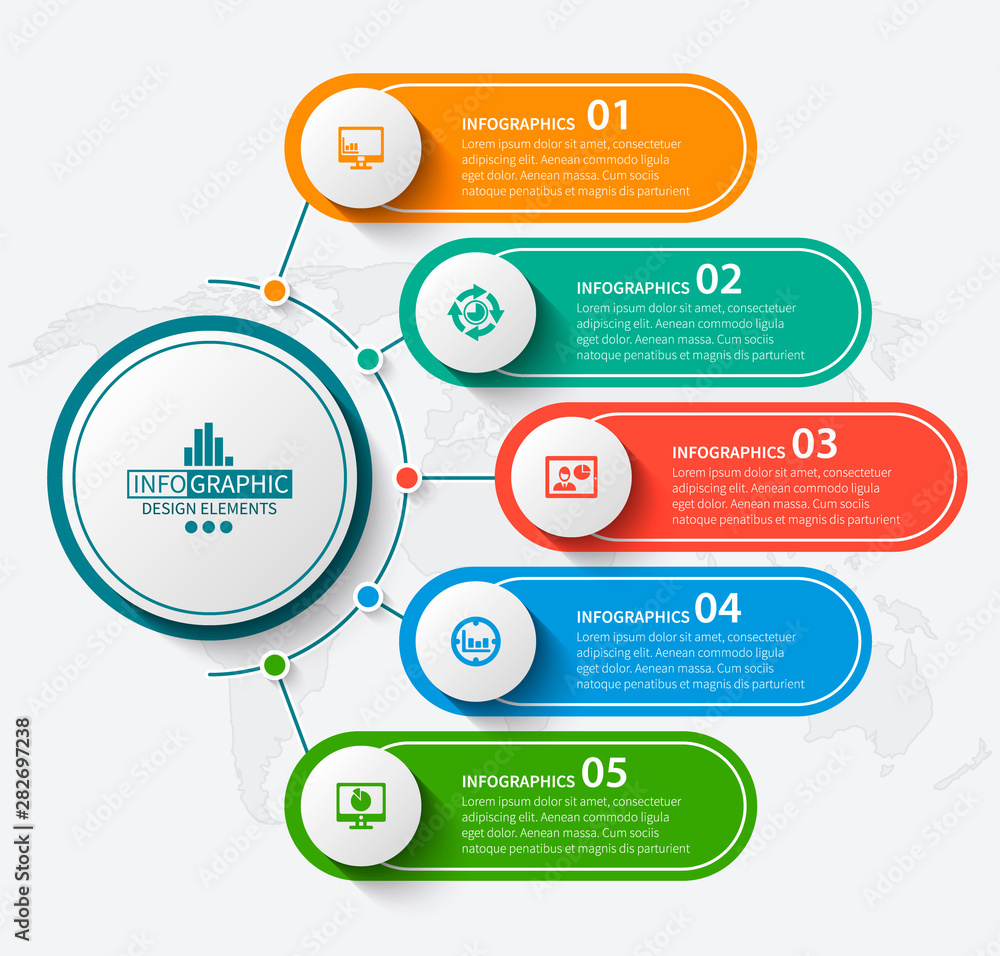 Abstract 3D Paper Infographics. Business template .Vector illustration Abstract 3D Paper Infographics. Business template .Vector illustration