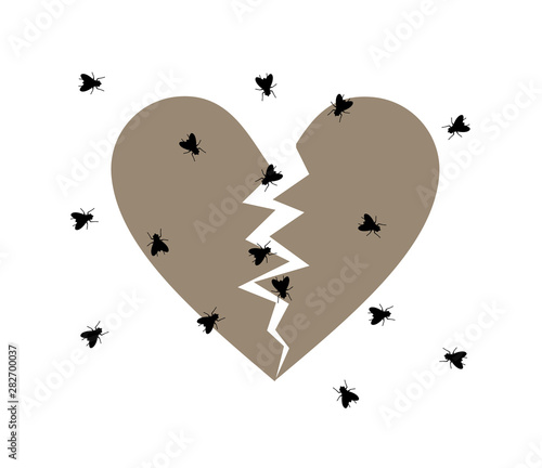 abandoned broken heart draw