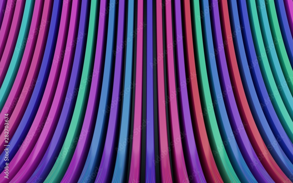 3d abstract multi-colored stripes, panels 3d abstract multi-colored stripes, panels