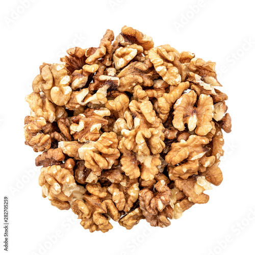 walnuts isolated on white background