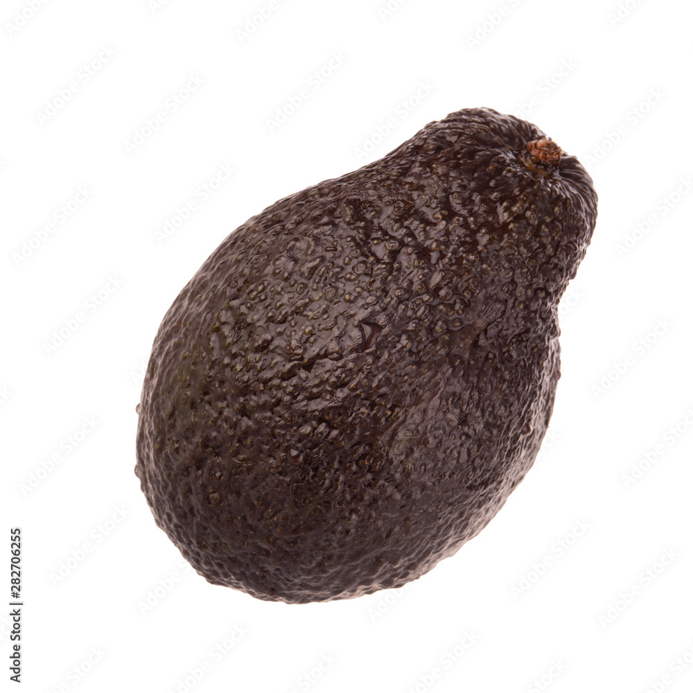 black avocado isolated on white background black avocado isolated on white background