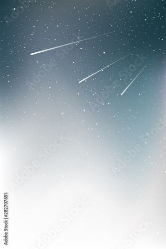 shooting star in the sky