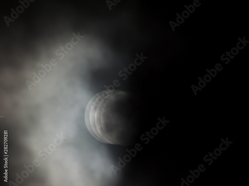 Cloudy Moon Phases and Eclipse effect
