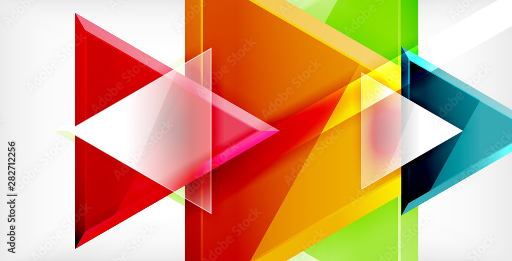 Triangle abstract background