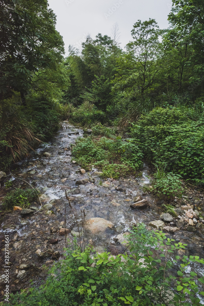 River in Mingyue Mountain, Jiangxi, China River in Mingyue Mountain, Jiangxi, China