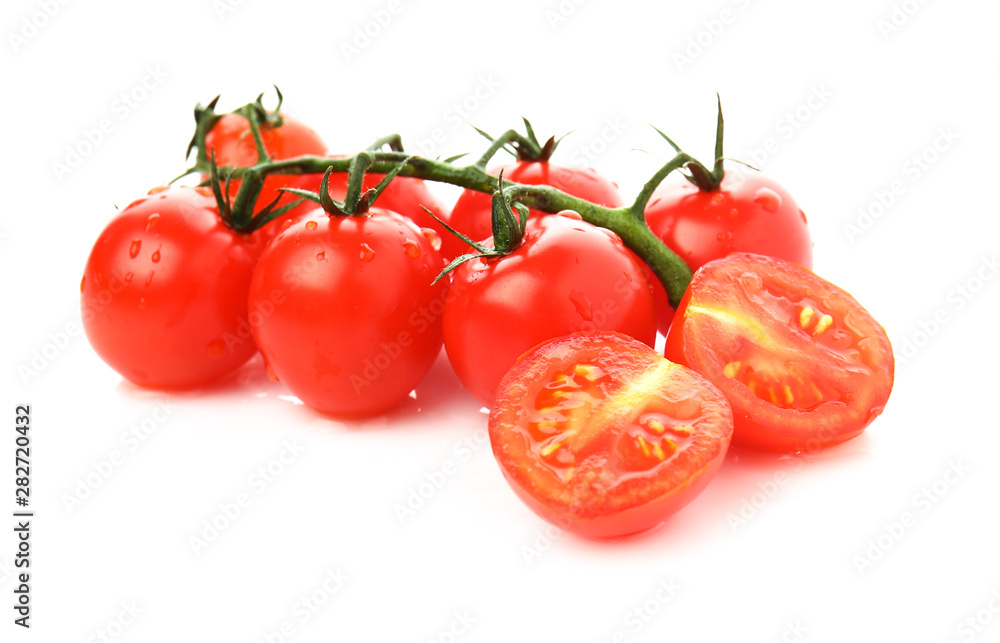 Fresh tomatoes on white background Fresh tomatoes on white background