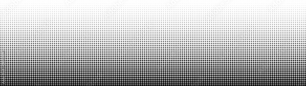 Halftone. Abstract gradient background of black dots. Vector illustration.