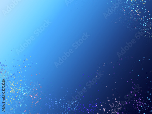 Abstract galaxy universe background with many blured light bubbles like stars on a smooth gradient