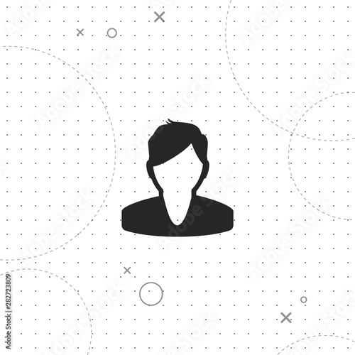 Man avatar, vector best flat icon