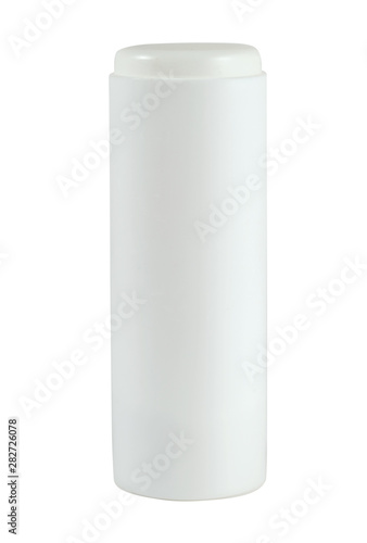 Close-up photo of blank tube.