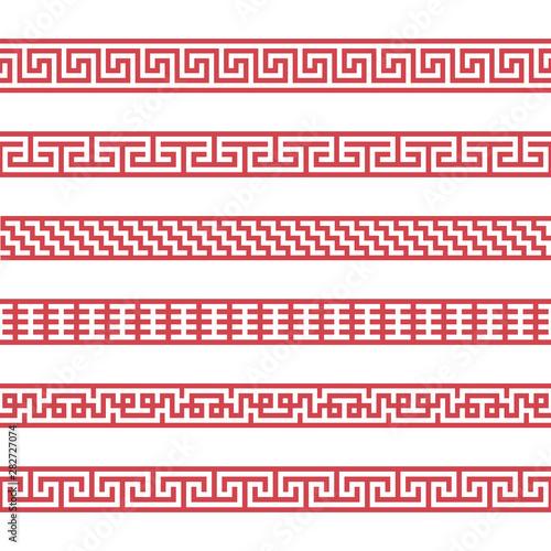 Set of vector korean borders