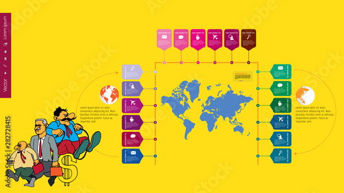 Infographic vector elements for business illustration