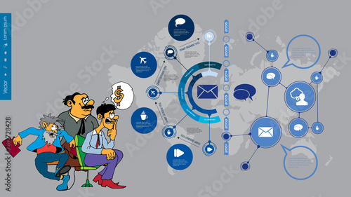 Infographic vector elements for business illustration