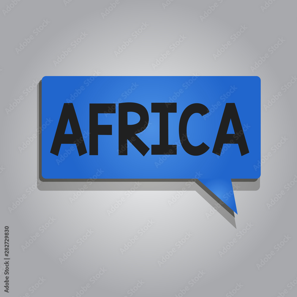 Word writing text Africa. Business concept for worlds second largest and second most populous continent Arab. Word writing text Africa. Business concept for worlds second largest and second most populous continent Arab.