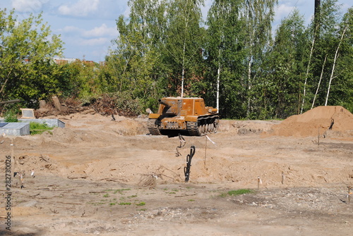 excavator in quarry