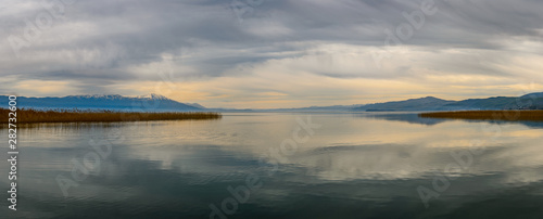 Panorama Landscape with the Lake Ohrid