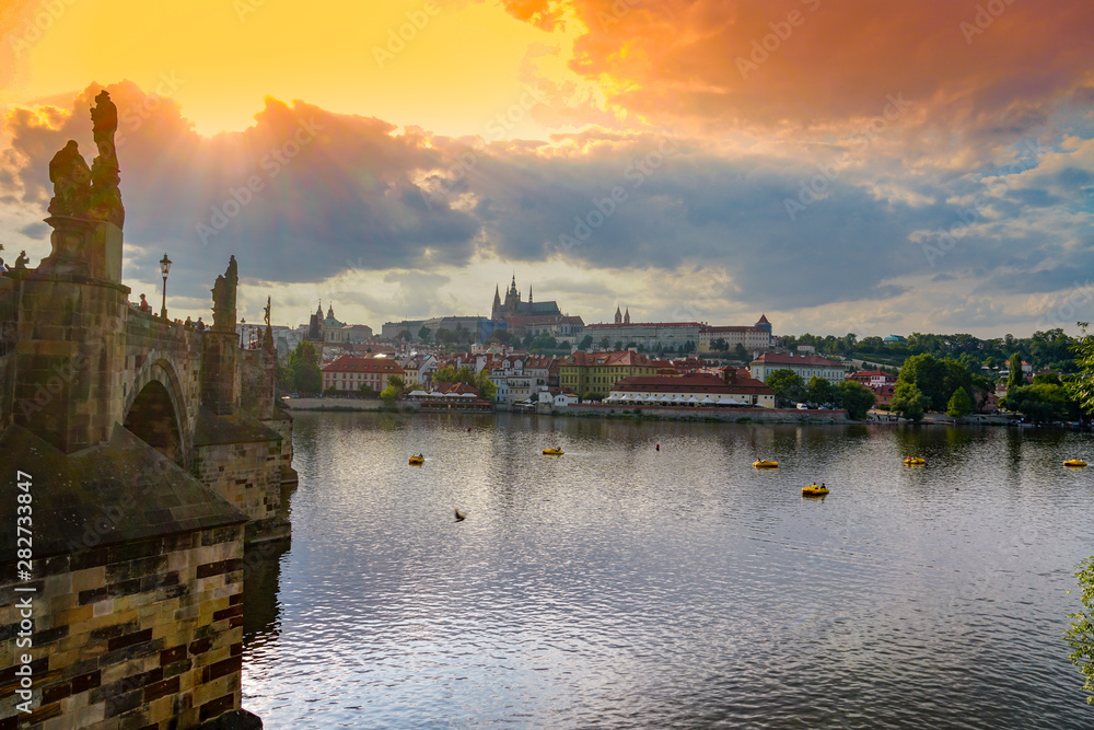 Old and beautiful Prague cityscape
