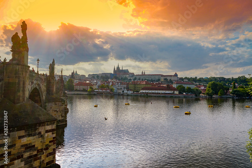 Old and beautiful Prague cityscape