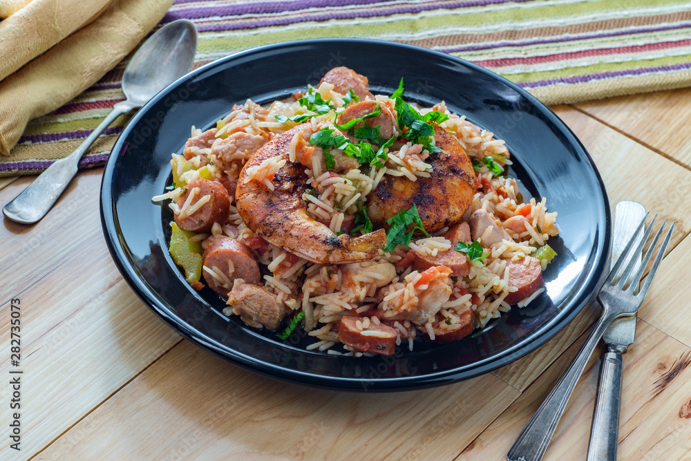 Shrimp Chicken Andouille Sausage Jambalaya Shrimp Chicken Andouille Sausage Jambalaya