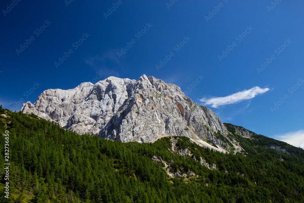 view of Julian Alps from The Vrsic Pass, Slovenia