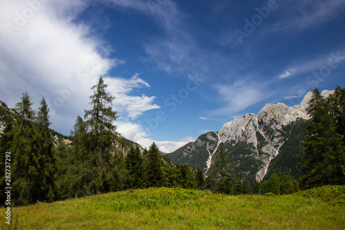 view of Julian Alps from The Vrsic Pass, Slovenia