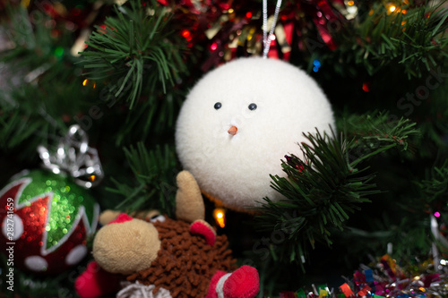 christmas decoration with snowman © Robert
