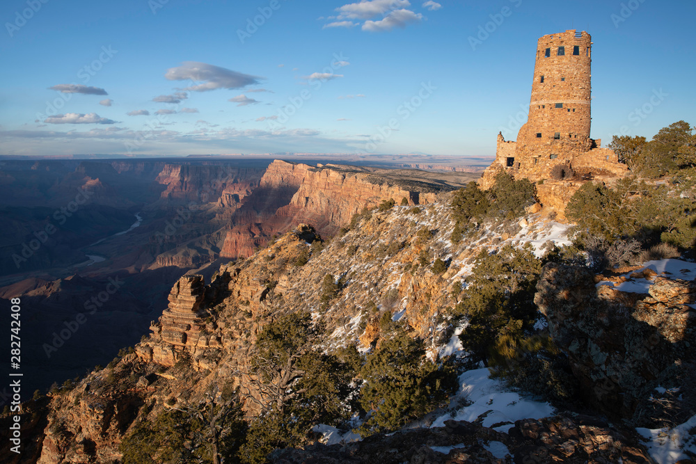 Grand Canyon Desert View Watchtower Sunset