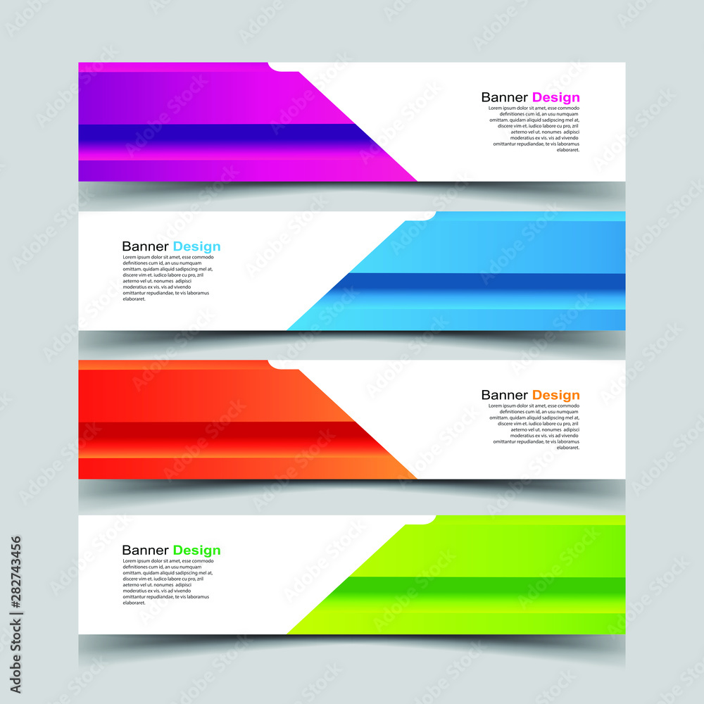 Fototapeta premium Vector Abstract design banner web template