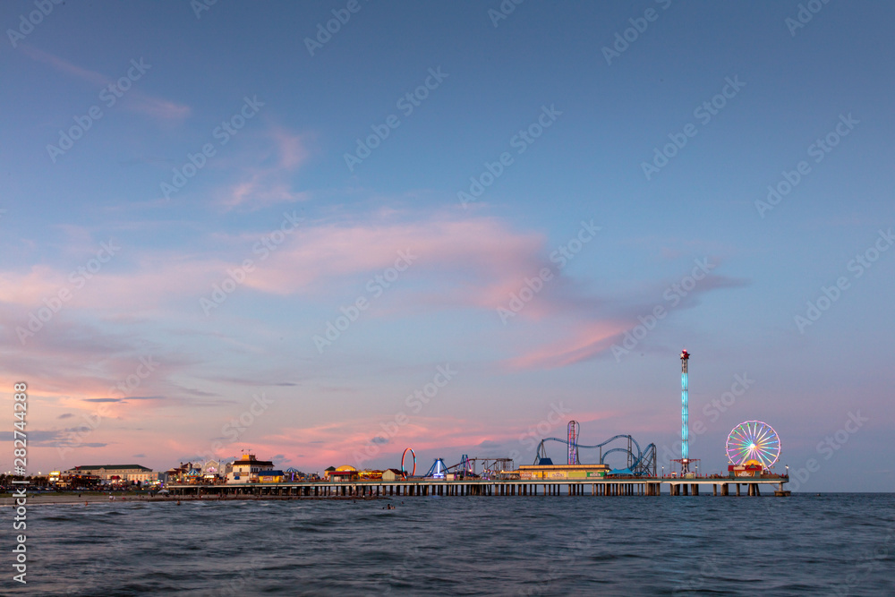 Amusement park on the pier