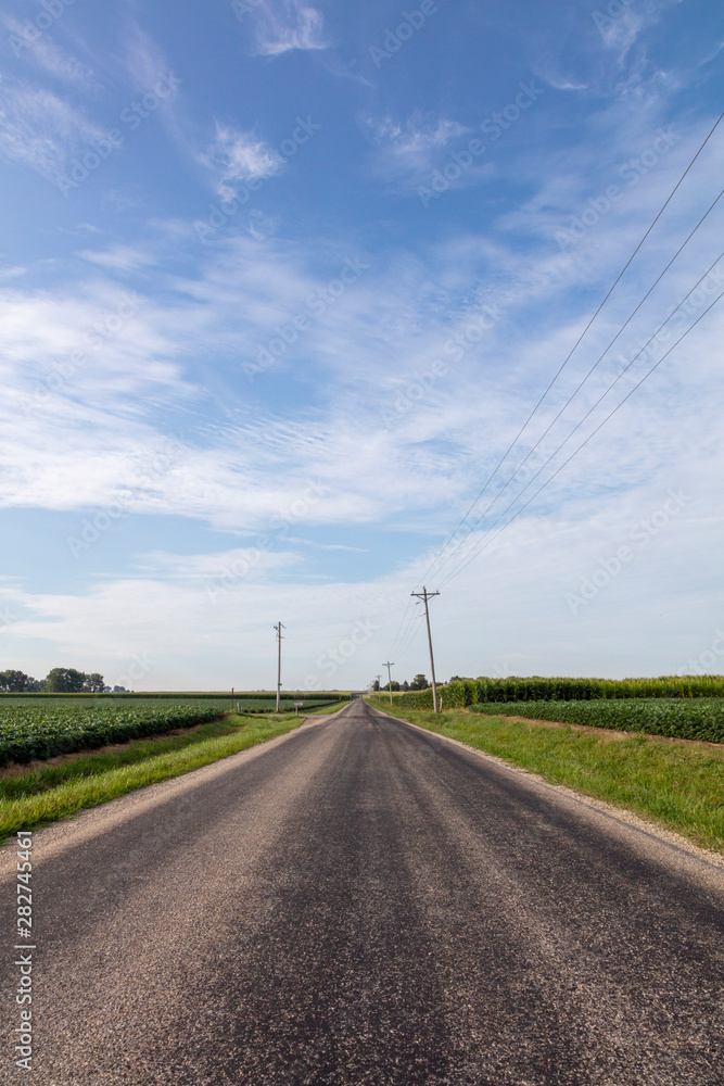Midwest country road