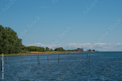 Coastline of island of Mon in Denmark