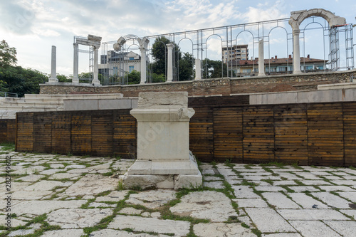 Auditorium of Ancient Roman city of Augusta Traiana, Stara Zagora, Bulgaria