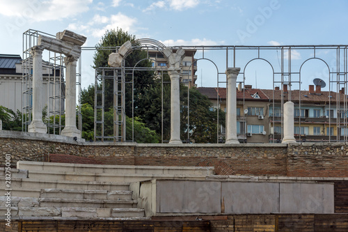 Auditorium of Ancient Roman city of Augusta Traiana, Stara Zagora, Bulgaria