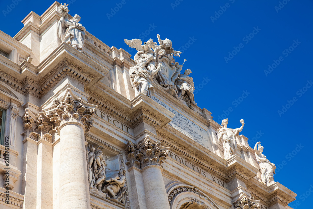 Trevi Fountain designed by Italian architect Nicola Salvi and completed by Giuseppe Pannini in 1762 Trevi Fountain designed by Italian architect Nicola Salvi and completed by Giuseppe Pannini in 1762