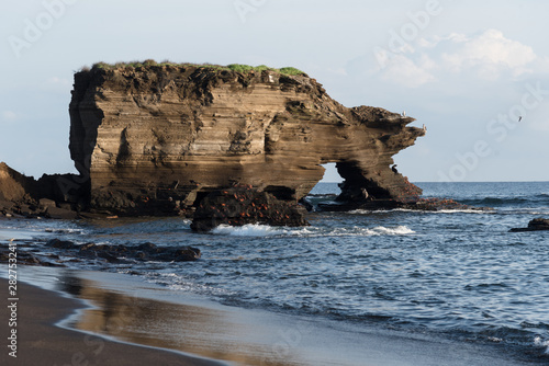 Puerto Egas (Egas Port) on Santiago Island, Galapagos Island, Ecuador, South America. photo