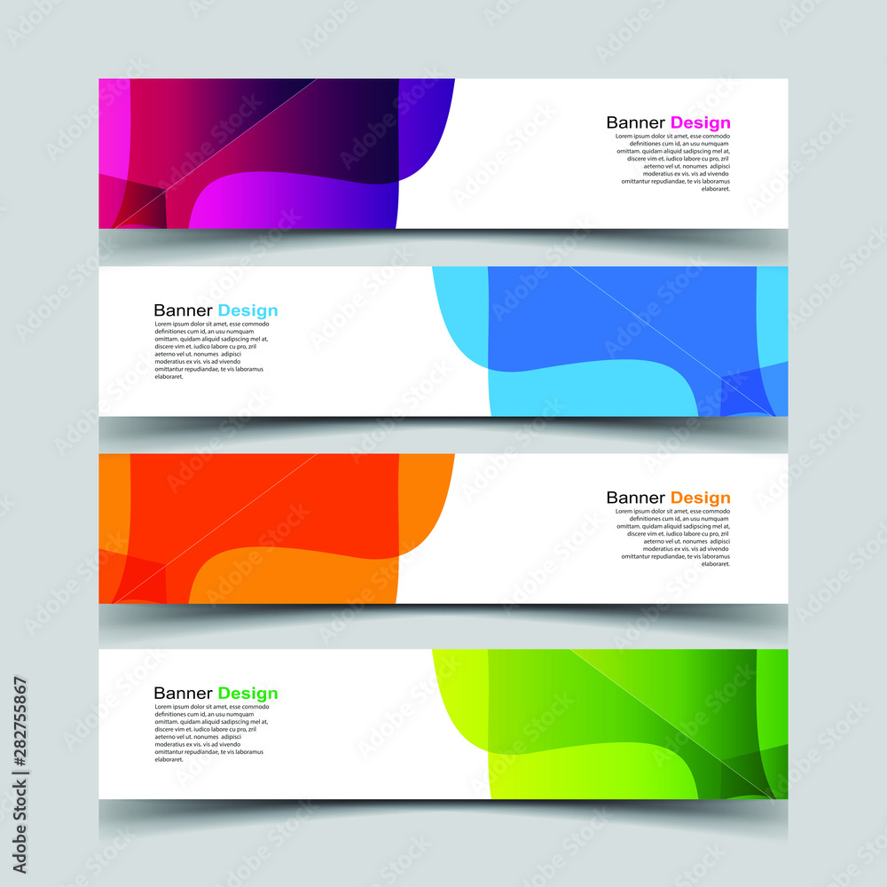 Vector Abstract design banner web template Vector Abstract design banner web template
