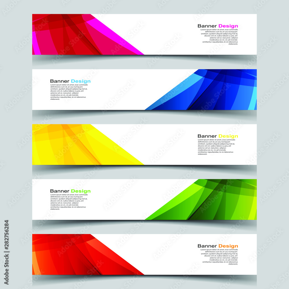 Fototapeta premium Vector Abstract design banner web template